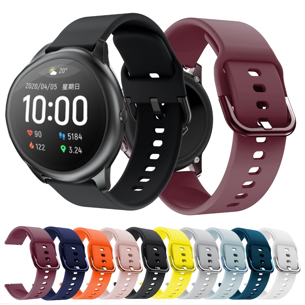 สายนาฬิกาข้อมือ ชนิดซิลิโคน สำหรับ Haylou Solar LS05 /Xiaomi