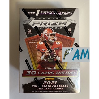 2021 Panini Prizm Draft Picks Blaster Box การ์ดสะสมอเมริกันฟุตบอล NFL พร้อมส่ง