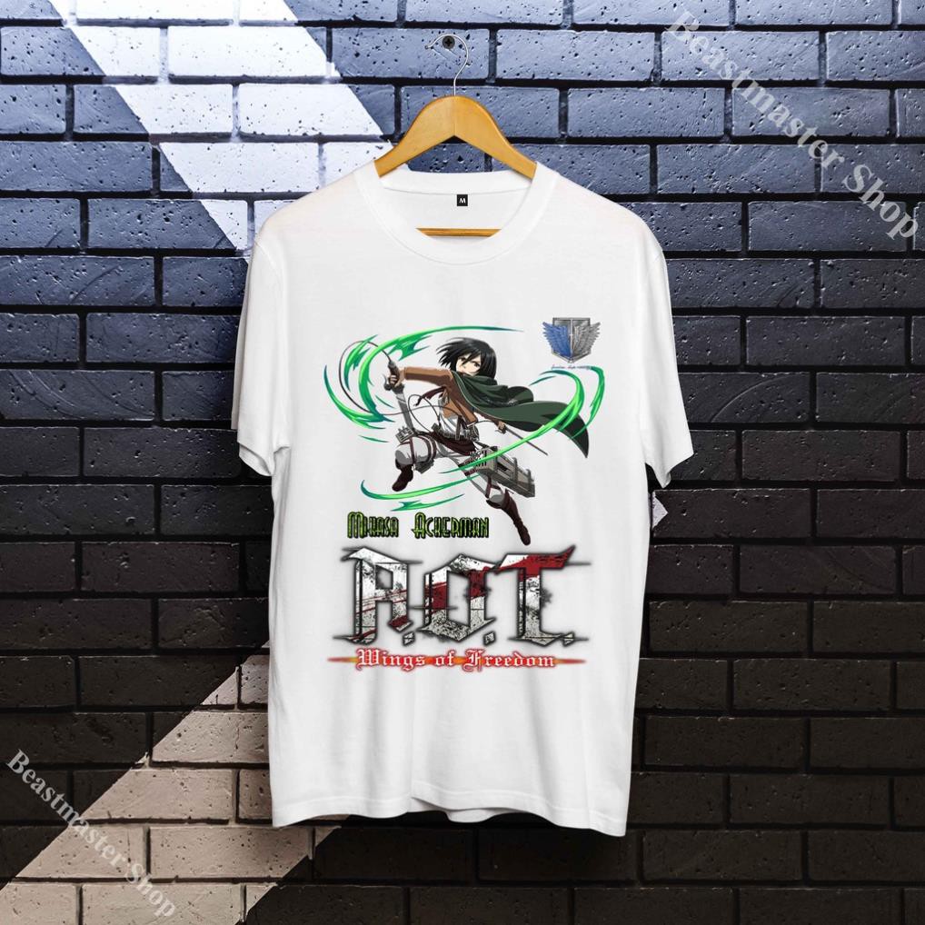 Mikasa Ackerman เสื้อ unisex - เสื้อ Attack on Titan Unisex - เสื้อยืด Mikasa Ackerman สุดเท่ - MA-0