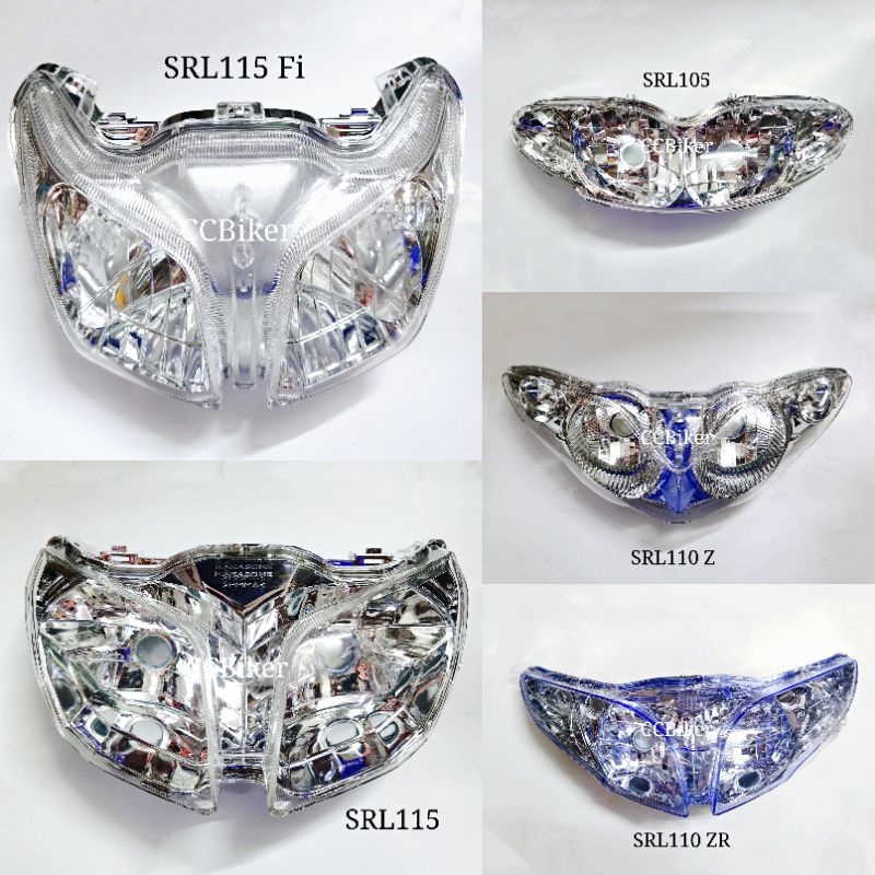 Yamaha Lagenda SRL105 SRL110 SRL115 โคมไฟหัว Fi/ Lampu Depan HeadLight SRL110ZR SRL110ZR SRL115Z SRL