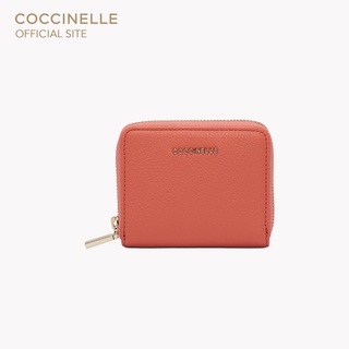 COCCINELLE  METALLIC SOFT GRAINED LEATHER Wallet 11A201 กระเป๋าสตางค์ใบสั้น