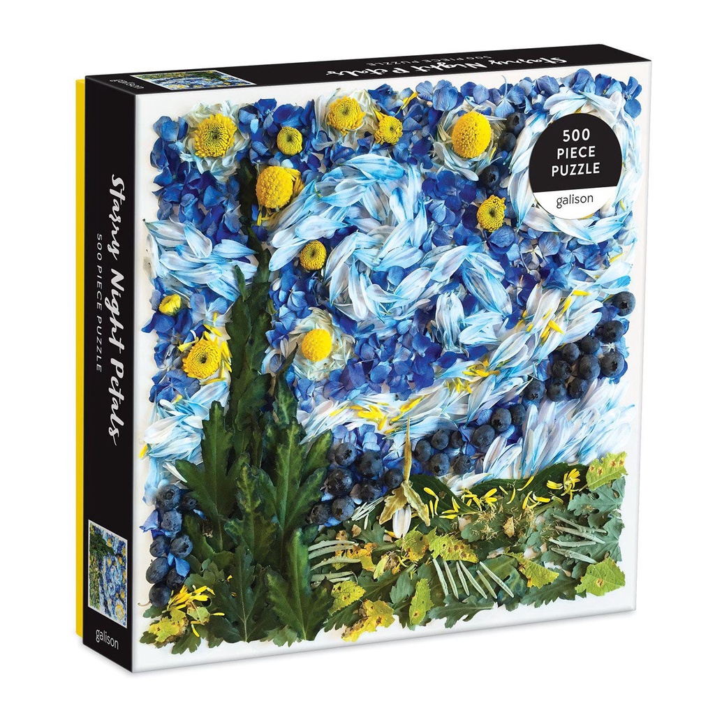 จิ๊กซอว์ 500ชิ้น ลายStarry Night Petals 500 Piece Puzzle ยี่ห้อ Galison นำเข้าจากอเมริกา