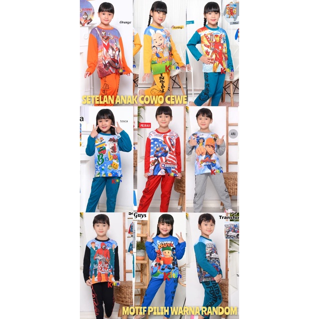 Katun Co - PAJAMA และ SLEEPING ชุดสําหรับเด็กผู้หญิงผ้าฝ้ายพิมพ์ 2-9 ปีปลาหมึกเกม TRANSFORMER CAPTAI