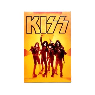 KISS 3 Magnet fridge Rock Band Music Metal  แผ่นแม่เหล็ก ติดตู้เย็น หนา 5มิล วงดนตรี ของขวัญของฝาก ที่ระลึก