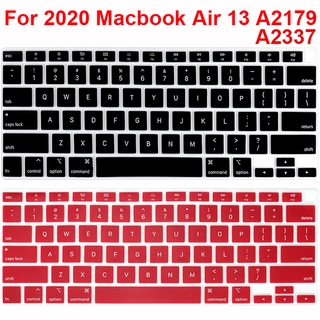 ฝาครอบคีย์บอร์ด for 2020 Macbook Air A2337 A2179 Keyboard Protector Silicone ตัวป้องกันคีย์บอร์ดซิลิโคน