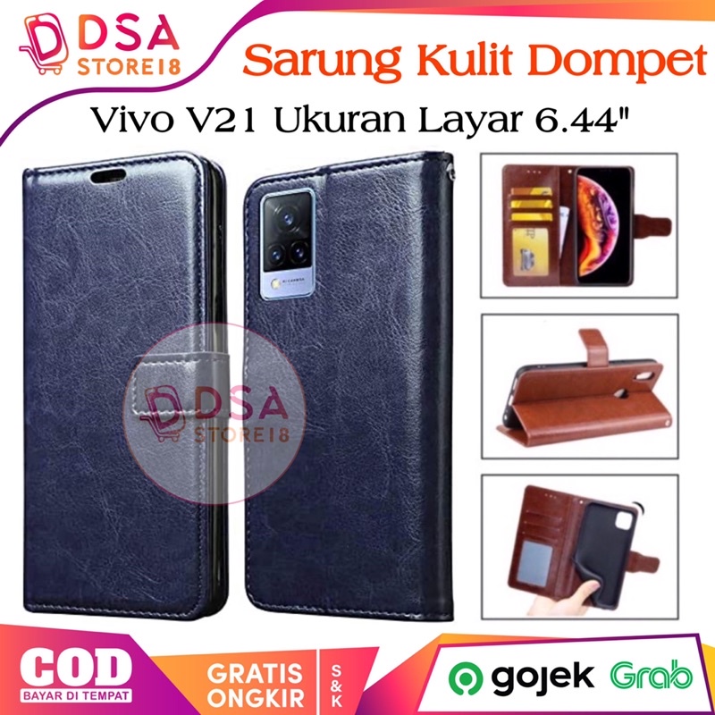 เคส HP Vivo V21 4G/5G / เคส Vivo V21 / เคสหนังแบบฝาพับกระเป๋าสตางค์โทรศัพท์มือถือกระเป๋าสตางค์ปลอกหน