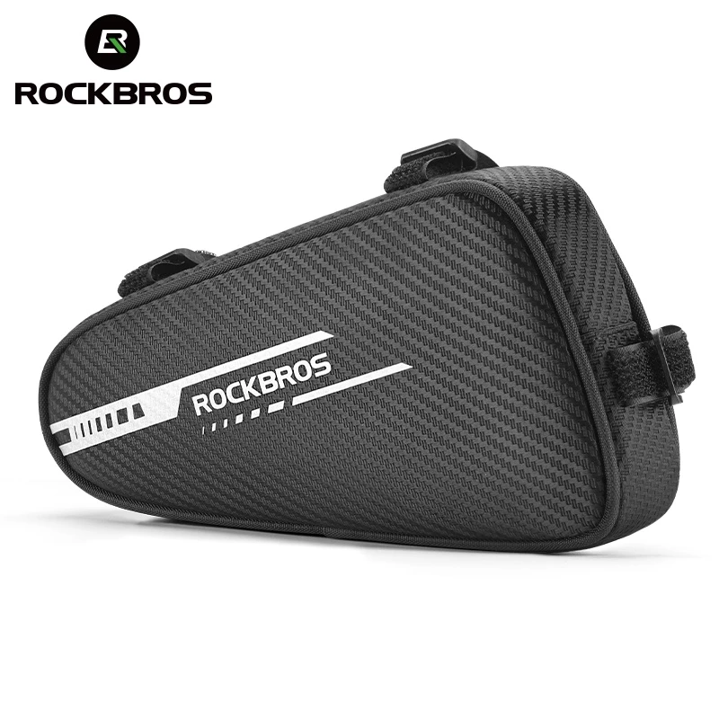 【TH Delivery】ROCKBROS กระเป๋าจักรยานทรงสามเหลี่ยม กันน้ำ สะท้อนแสง ความจุใหญ่ ติดตั้งง่าย เหมาะสำหรับจักรยานเสือภูเขา/ถนน