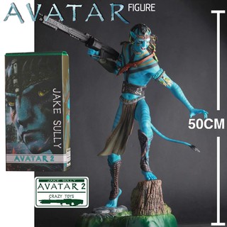 Figure ฟิกเกอร์ Model โมเดล Cameron Movie จากหนังดัง Avatar อวตาร Navi Jake Sully เจค ซัลลี Assemble สูง 50 cm