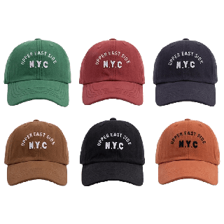 พร้อมส่ง! หมวกแก๊ปเบสบอลปัก Upper east side NYC (7สี)
