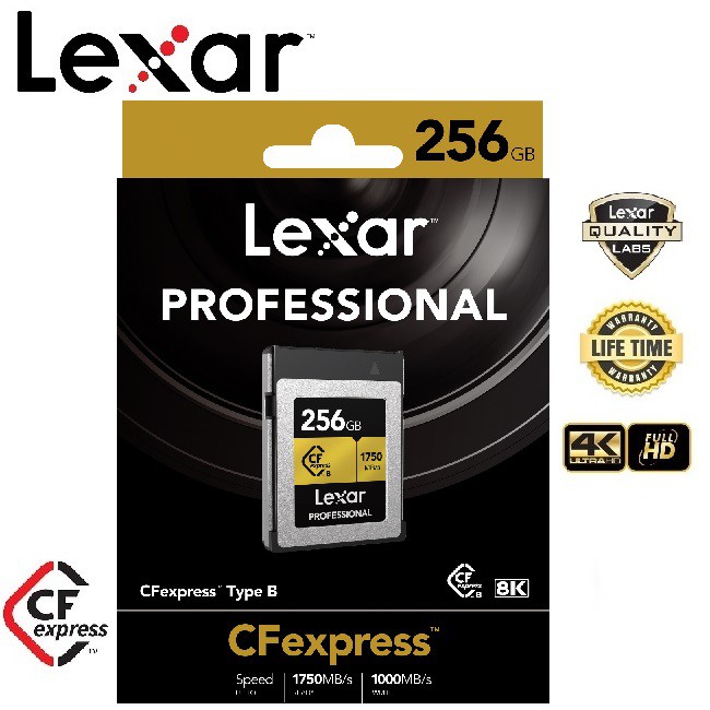 Lexar 256GB Professional CFexpress Gold (Type B)