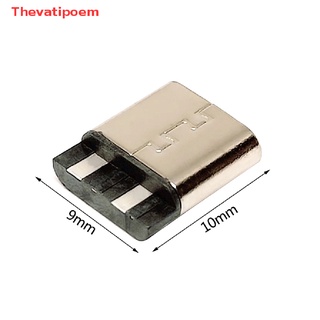 [Thevatipoem] ขายดี แจ็คเชื่อมต่อ Type-C 3.1 USB Type-C 2Pin ตัวเมีย สําหรับชาร์จโทรศัพท์มือถือ 5 ชิ้น