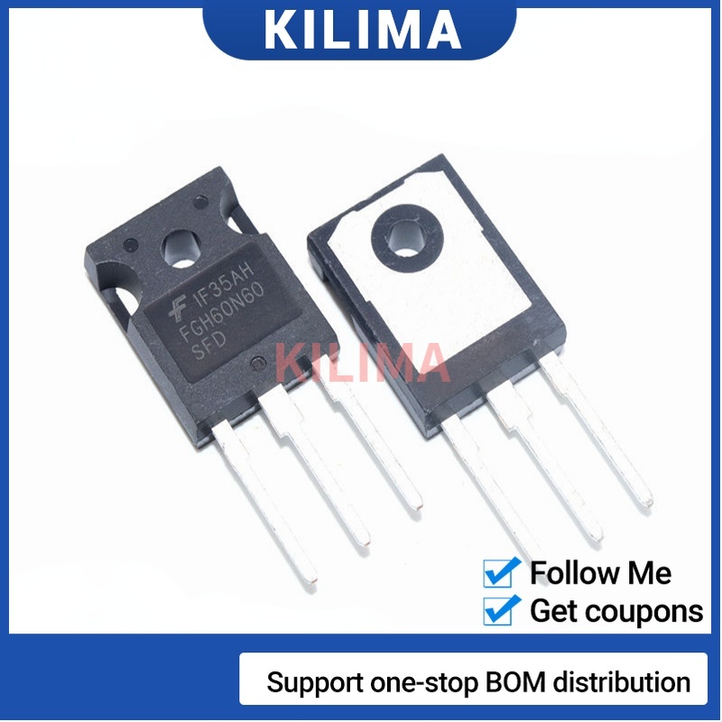 ไอซีอินเวอร์เตอร์ FGH60N60 FGH60N60SMD FGH60N60SFD FGH60N60UFD IGBT 60N60 600V 60A TO-247 H60N60 สํา