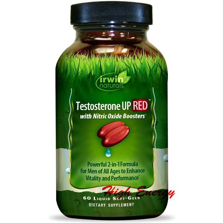 Irwin Naturals, Testosterone UP RED® with Nitric Oxide Boosters, 60 Liquid Soft-Gels