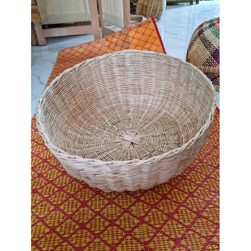 ฝาชีสำหรับครอบอาหารหวายแท้กว้าง 37 ซม.