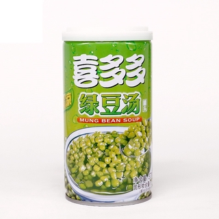 ซุปถั่วเขียวกระป๋อ น้ำถั่วเขียวพร้อมดื่ม 喜多多绿豆汤饮料罐装 370g