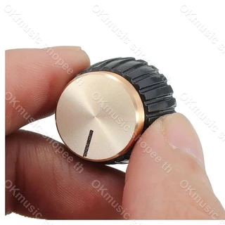 1pcs แอมป์กีต้าร์ลูกบิดเครื่องขยายเสียง Push-On สีดำ + หมวกทองสำหรับเครื่องขยายเสียง Marshall ปุ่มเอฟเฟค ลูกบิดดำทอง16