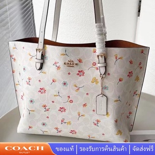 Coach C8612 8612 City Floral Tote กระเป๋าสะพายแบบพกพา ความจุสูง แท้