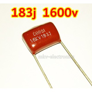 183J , 1.6KV , 1600V Mylar Capacitor 1PCS 1ตัว