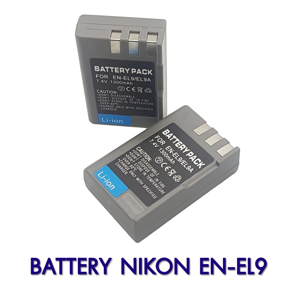 (แพ๊คคู่ 2ก้อน) แบตเตอรี่กล้อง Nikon Battery รหัสแบต ENEL9 for Nikon