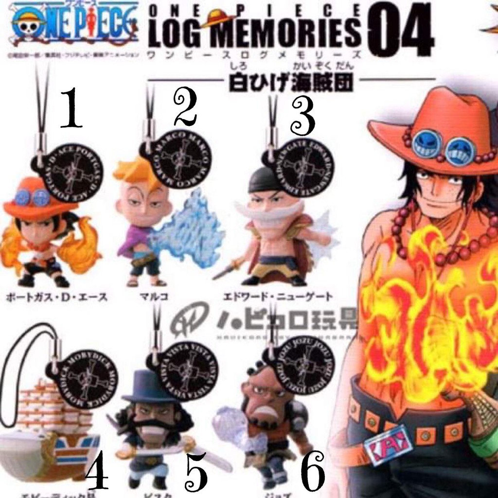 พวงกุญแจวันพีซ จากงานกาชาปอง One Piece Log Memories 04 Gashapon Capsule งาน Bandai แท้ 9uP3