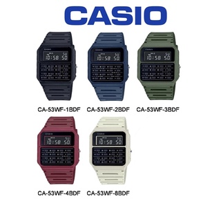 Casio นาฬิกาข้อมือผู้ชาย/ผู้หญิง สายเรซิ่น รุ่น CA-53,CA-53WF,CA-53WF-1B,CA-53WF-2B,CA-53WF-3B,CA-53WF-4B,CA-53WF-8B