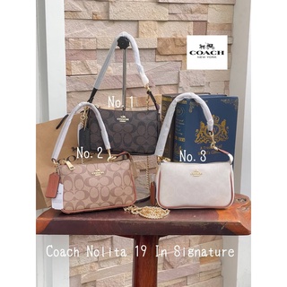 Coach Nolita 19 In Signature Code:B10D200265  แบรนด์แท้ 100% งาน Outlet