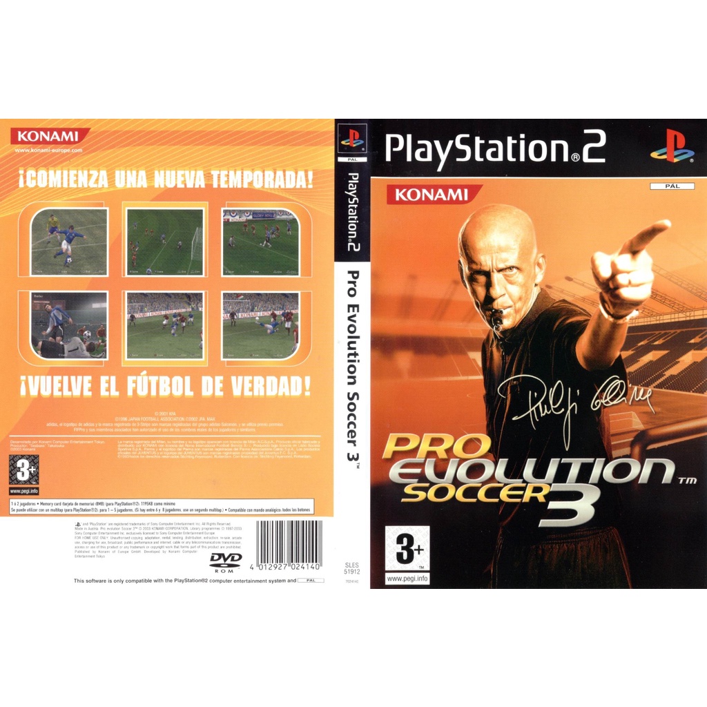 แผ่นเกมส์ PS2 Pro Evolution Soccer 3   คุณภาพ ส่งไว (DVD)
