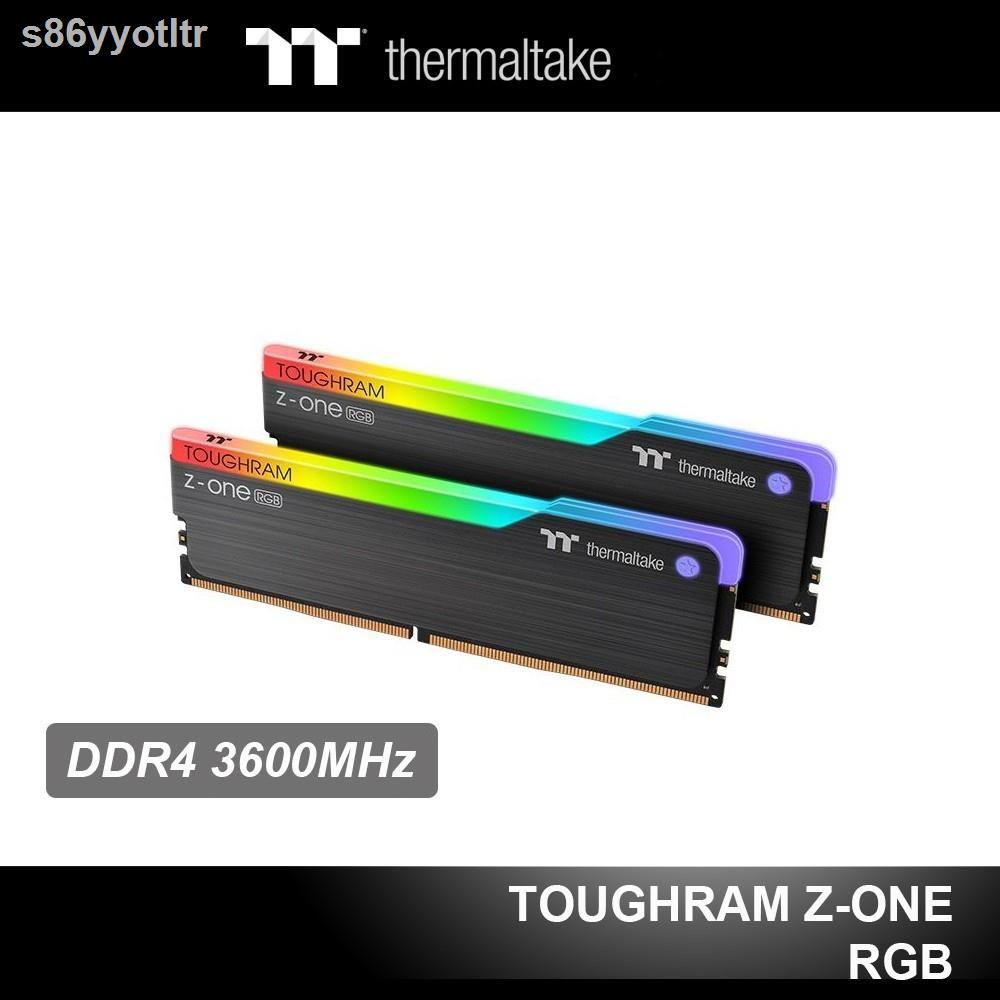 100 % จัดส่ง 24 ชั่วโมง✷◙16GB (8GBx2) DDR4/3600 RAM PC (แรมพีซี) THERMALTAKE TOUGHRAM Z-ONE RGB (R019D408GX2-3600C18A)