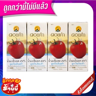 ดอยคำ น้ำมะเขือเทศ 99% สูตรโซเดียมต่ำ 200 มล. x 4 กล่อง Doi Kham 99% Tomato Juice Low Sodium 200 ml x 4 Boxes