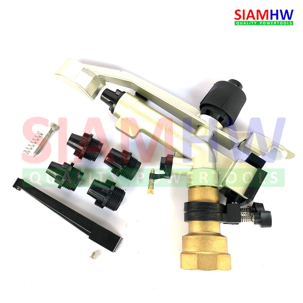 SIAMHW LUMO 23S สปริงเกอร์ ทองเหลือง 1 ½ นิ้ว คุณภาพสูง ปรับองศาได้ รัศมีการฉีด 16.5-29 เมตร