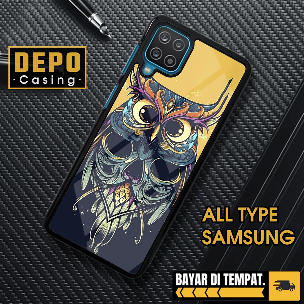HP Samsung A12 Case Samsung A12 Glossy Case Depo Casing [OWL] Samsung Phone Case Aesthetic Case Anim