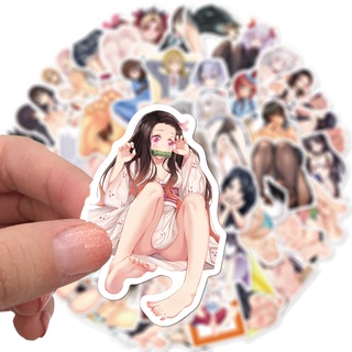 พร้อมส่งWAIFU GIRL ขาสวย ดาบพิฆาตอสูร SEX anime sticker Waifu FOOT สาวกระต่าย สติกเกอร์กันน้ำรูปแบบที่แตกต่างกัน 50 ชิ้น