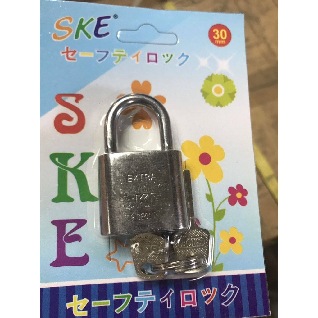 ✅(ถูกที่สุด พร้อมส่ง) แม่กุญแจเลส ขนาดเล็กสั้นและยาว  ขนาด 30/32 mm (แม่กุญแจ+ลูกกุญแจ 3 ดอก)