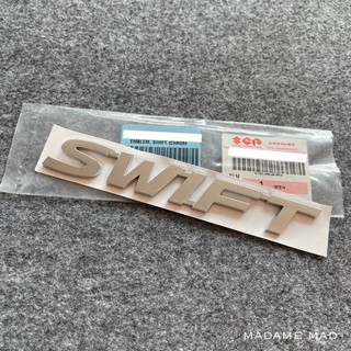 แท้ศูนย์ 💯% โลโก้ SUZUKI SWIFT ติดท้าย ขนาด 16.7x2.3cm (ACM-77831M68L00-0PG)