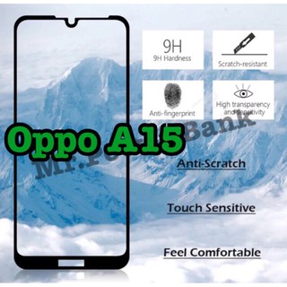 ฟิล์มกระจกเต็มจอขอบดำ Oppo A15