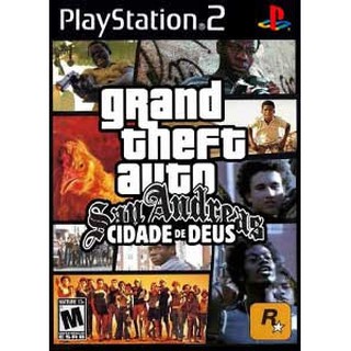 แผ่นเกมส์PS2 GTA : Grand Theft Auto Cidade de Deus ps2 แผ่นไรท์ เกมเพล2 แผ่นเกมplay2