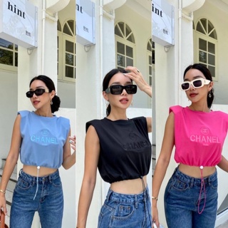 เสื้อครอป CC Multicolored Crop พร้อมส่ง