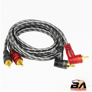 BA SOUND สายสัญญาณทองแดงแท้ RCA 2ออก2 สายสัญญาณ RCA 2 ออก 2 สายแจ็ค อุปกรณ์เครื่องเสียง