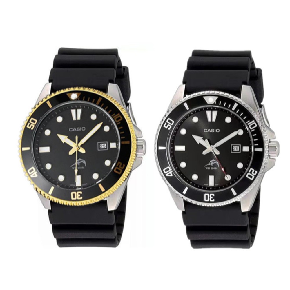 Casioนาฬิกาผู้ชายแฟชั่นDuro 200 รุ่นMDV106-1AV นาฬิกาคุณภาพระดับเคาน์เตอร์สายยางใช้งานสบายมาก หน้าปัด 44mm ความหนา12mm