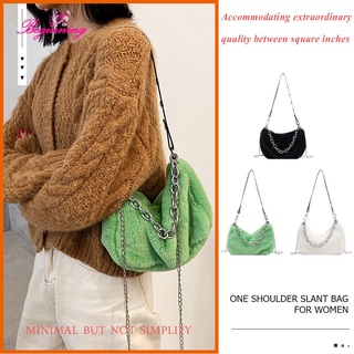 Beginning กระเป๋าสะพายไหล่สําหรับสตรี Crossbody มีสายโซ่คล้องใต้วงแขน Crossbody