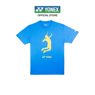 YONEX MENS T-SHIRT 22104 EX เสื้อคอกลม ผ้าโพลีเอสเตอร์ เนื้อสัมผัสนุ่มสบาย เหมาะสำหรับทั้งใส่ออกกำลังกายหรือชุดลำลอง