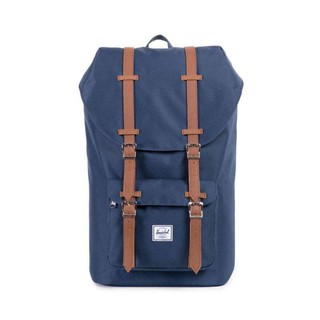 กระเป๋าเป้ Herschel Little America Backpack - Navy / Tan ของแท้ ส่ง