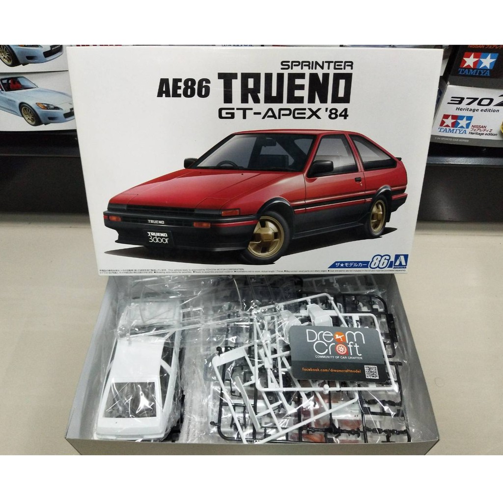 AOSHIMA 1/24 TOYOTA AE86 SPRINTER TRUENO GT-APEX '84 (โมเดลรถยนต์ Model DreamCraft)