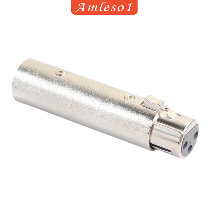( Amleso1 ) 3 Pin Xlr Audio Video Male To Female อะแดปเตอร์เชื่อมต่อสายเคเบิ้ล