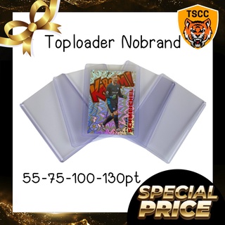 Toploader Nobrand ขนาด 55-75-100-130-180pt เคสสำหรับใส่การ์ด panini match attax pokemon