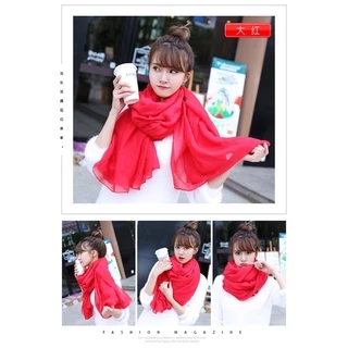 ผ้าพันคอ ผ้าคลุมไหล่ ผ้าทอบางเบา อัพเดตสีใหม่ พร้อมส่ง
