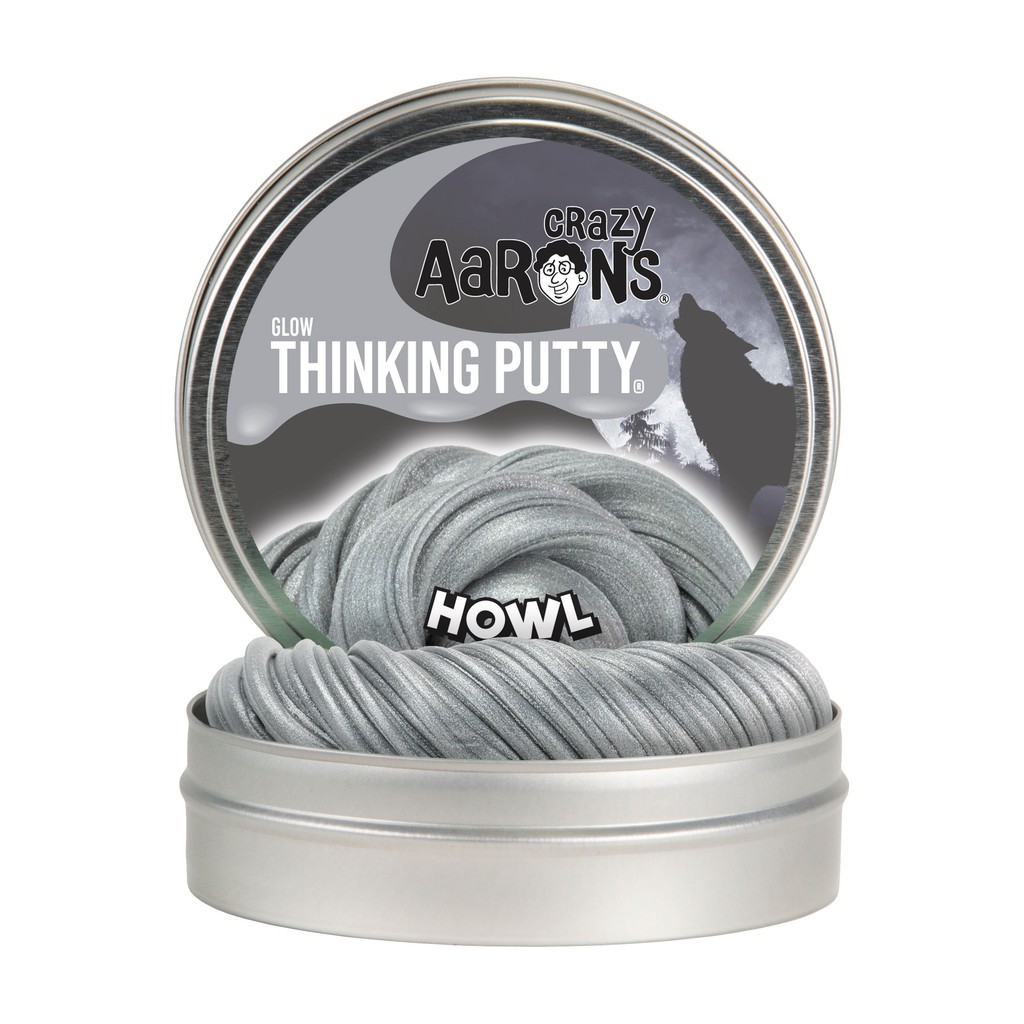 Crazy Aaron's Thinking Putty รุ่นพิเศษเฉพาะช่วงฮัลโลวีน Howl Glow เรืองแสง มาพร้อมไฟฉายและการ์ด