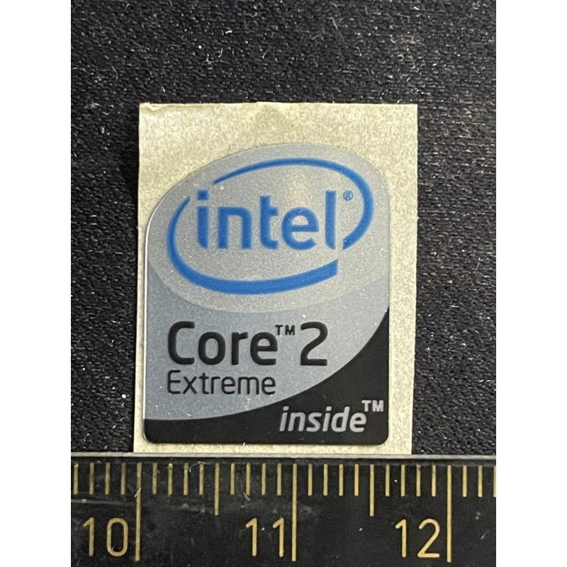 สติ๊กเกอร์โลโก้ intel Core 2 Extreme ดั้งเดิม
