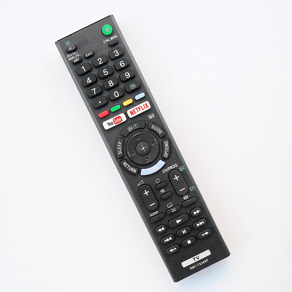 รีโมทใช้กับ โซนี่ สมาร์ท ทีวี มีปุ่ม YouTube และ ปุ่ม NETFLIX รหัส RM-TX300P , Remote for SONY Smart TV
