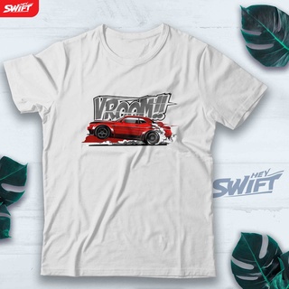 [COD]เสื้อยืดแขนสั้น พิมพ์ลาย Vroom DODGE CHALLENGER HELLCAT SRT DISTRO สําหรับผู้ชายS-5XL